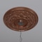 Ekena Millwork Baltimore PVC Ceiling Medallion (Canopies up to 7 3/4"), 22"OD x 3 1/2"ID x 1"P, Bright Coat Copper CMP22BABCO - alternate 7